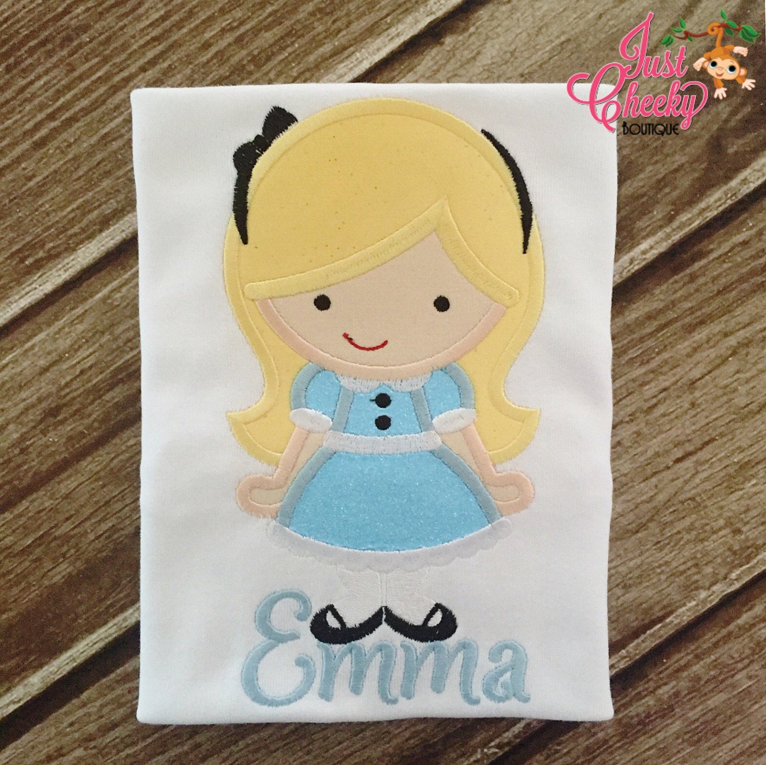 Alice in Wonderland Embroidered Shirt - Disney Girls Shirt - Disney Princess Birthday Shirt
