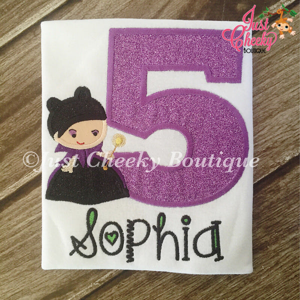 Maleficent Inspired Embroidered Shirt - Disney Villians - Disney Birthday - Disney Vacation - 1st Disney Trip - Disney Villains Shirt