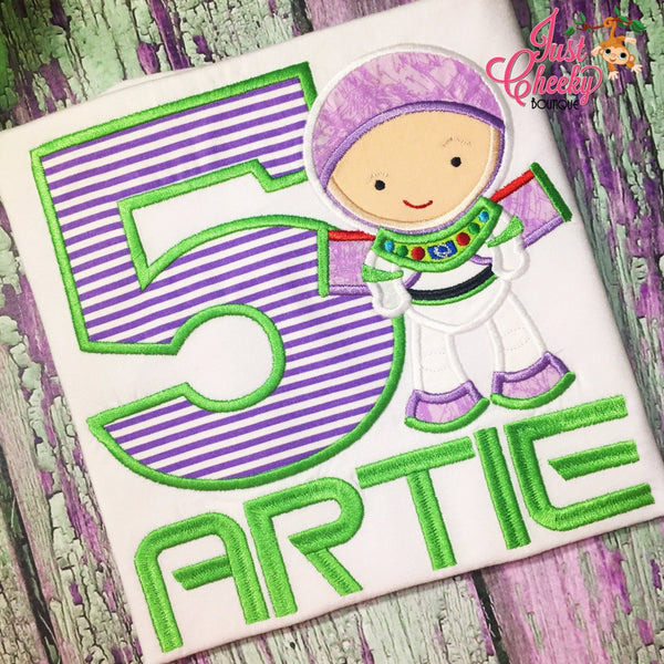 Buzz Lightyear Cutie Embroidered Shirt - Toy Story Birthday Shirt - Space Ranger - Disney Vacation - Buzz Lightyear Birthday Shirt