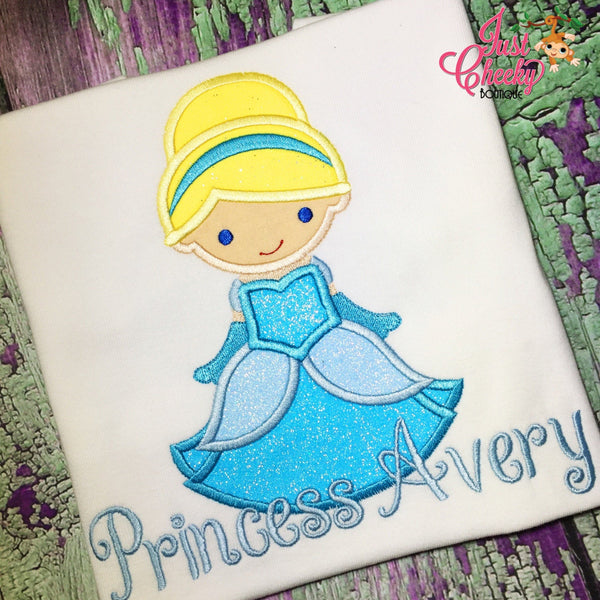 Princess Cutie as Cinderella Embroidered Shirt