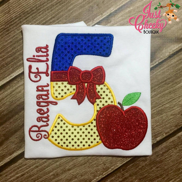 Snow White Embroidered Birthday Shirt - Disney Princess Birthday- 1st Disney Trip - Disney Vacation - Snow White Birthday - Seven Dwarfs