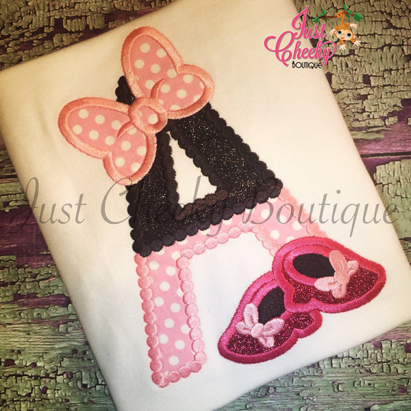 Minnie Mouse Inspired Embroidered Shirt - Minnie Mouse - Disney Vacation - 1st Disney Trip - Disney Birthday