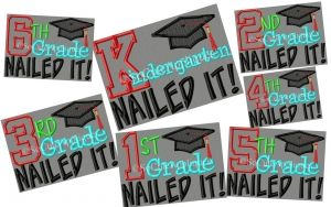 School Graduation Embroidered Shirt -Back to School Shirt -First Day of School Shirt -Kindergarten 1st Grade 2nd Grade -Graduation Shirt