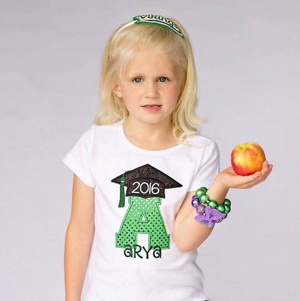 Kids Graduation Embroidered Shirt  -Back to School Shirt -Last Day of School Shirt -Kindergarten 1st Grade 2nd Grade -End of School Shirt