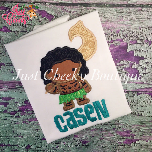 Maui Cutie Inspired Embroidered Shirt - Demigod - Disney Shirt - Disney Vacation - 1st Disney Trip - Disney Birthday