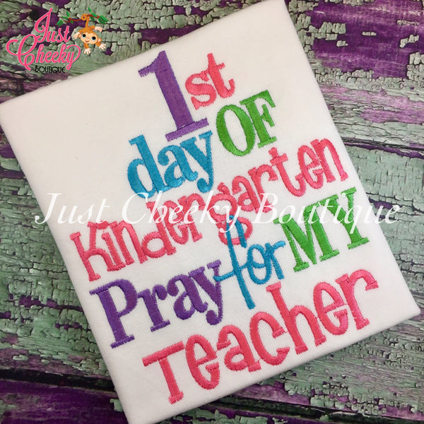 1st Day of Pre-K  - Back to School Shirt - First Day of School Shirt - School Bus -Kindergarten 1st Grade 2nd Grade -Graduation Shirt