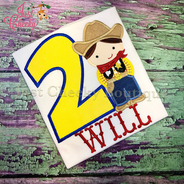 Sheriff Woody Cutie Embroidered Shirt - Toy Story Birthday Shirt - Woody's Roundup - Disney Vacation -1st Disney Trip