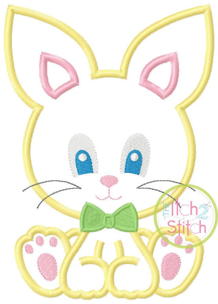 SAMPLE SALE, Sitting Bunny Boy - Kids Easter Embroidered Shirt -Girls Easter Shirt -Boys Easter Shirt  -Easter Sunday