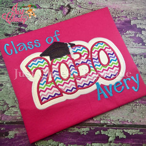 Kids Back to School Embroidered Shirt - First Day of School Shirt- Grow With Me Shirt - Watch Me Grow - Kids Graduation Shirt - Pink Chevron