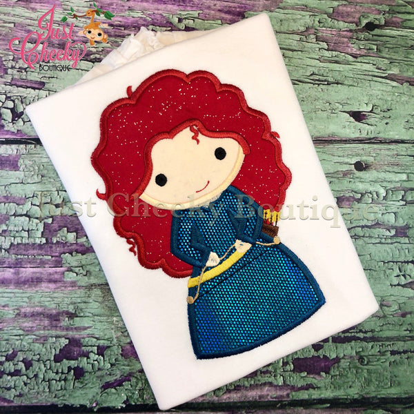 Princess Archer Girl Cutie as Merida Embroidered Shirt