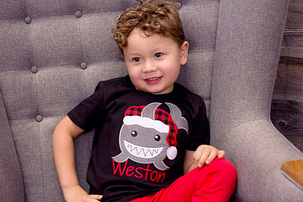 Boy Baby Shark Christmas Shirt - Girls Christmas Shirt - Christmas Shark Shirt - Boys Christmas Shirt - Baby Shark Song -Baby Shark Doo Doo