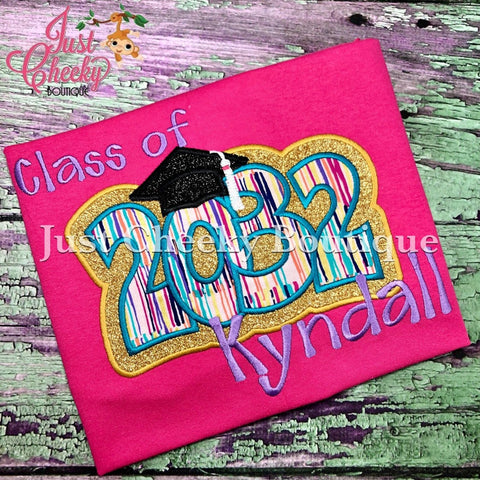 Kids Back to School Embroidered Shirt - First Day of School Shirt- Grow With Me Shirt - Watch Me Grow - Kids Graduation Shirt - Gold Pink