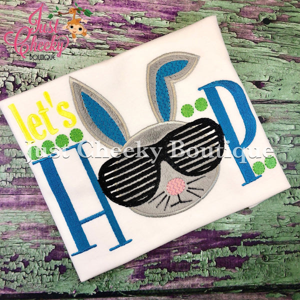 Let's Hop - Kids Easter Embroidered Shirt -Girls Easter Shirt -Boys Easter Shirt  -Easter Sunday
