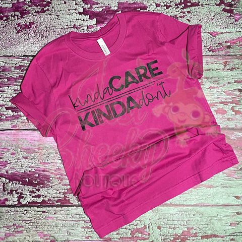 Kinda Care Kinda Don't Shirt-Mom Shirt-Funny Shirt-Sarcastic Shirt-Social Distancing Shirt-Wash Your Hands-Apocalypse 2020