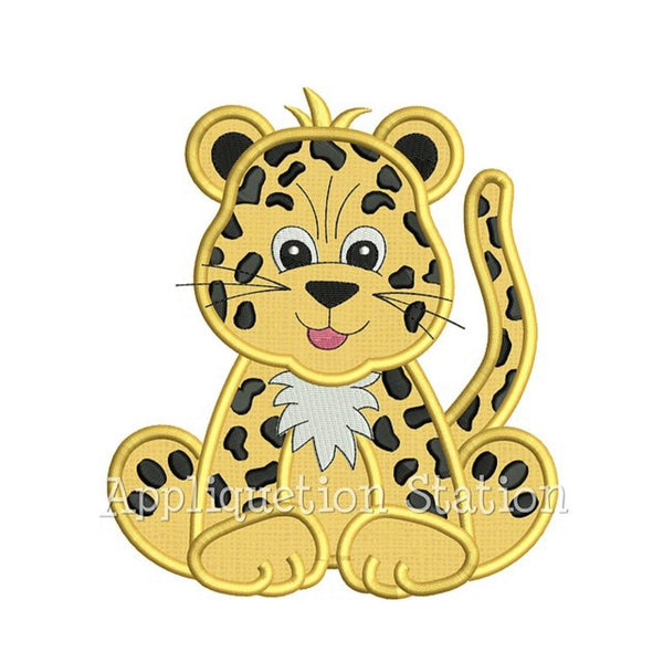 SAMPLE SALE, Cheetah Cat Animal Birthday Shirt- Kids Leopard Embroidered Shirt -Girls Cheetah Shirt -Exotic Cat - Big Cat