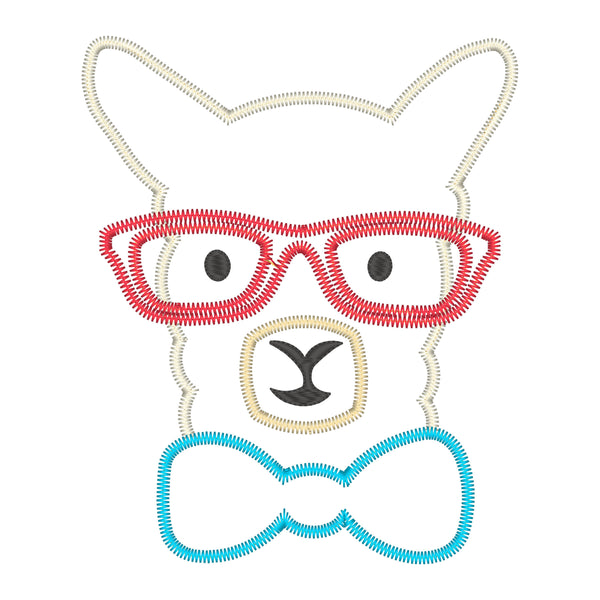 SAMPLE SALE, Llama Boy with Glasses - Valentine's Day Embroidered Shirt - Girls Valentine's  Shirt - Boys Valentine's Shirt - February 14