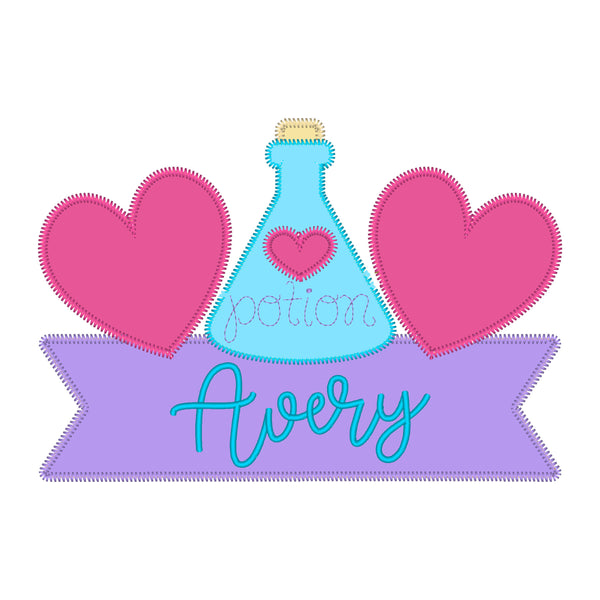 SAMPLE SALE, Love Potion - Valentine's Day Embroidered Shirt - Girls Valentine's  Shirt - Boys Valentine's Shirt - February 14
