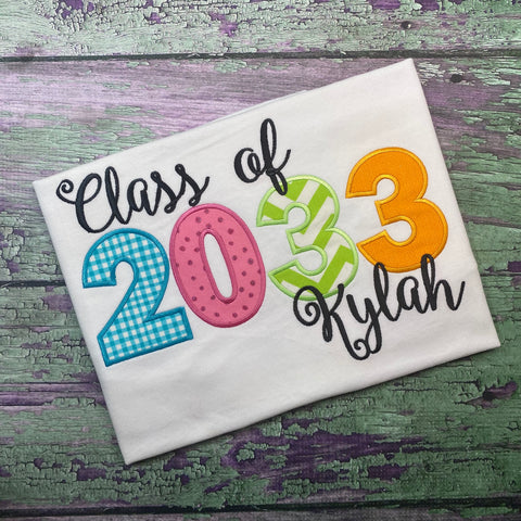Kids Back to School Embroidered Shirt - First Day of School Shirt- Grow With Me Shirt - Watch Me Grow - Kids Graduation Shirt-Pastel Rainbow