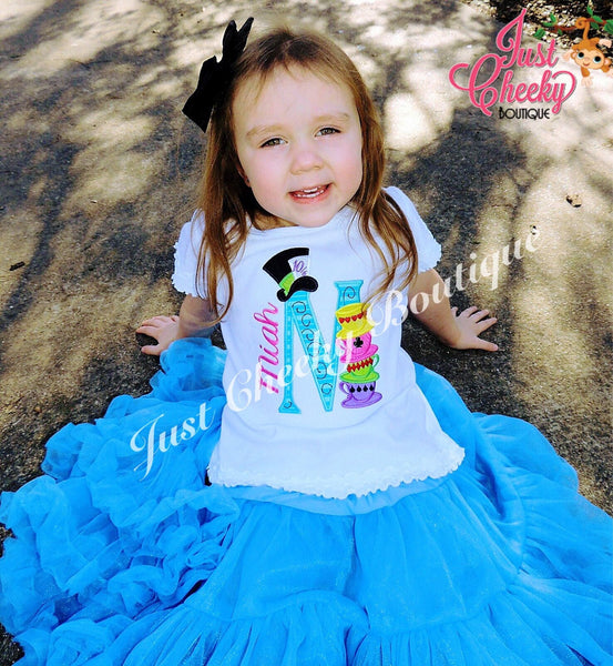 Mad Hatter Inspired Embroidered Shirt - Alice in Wonderland - White Rabbit - Tea Party - 1st Disney Trip - Disney Vacation