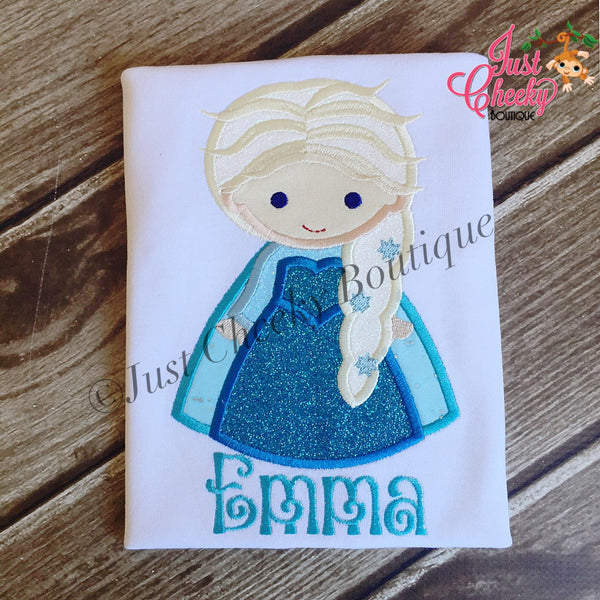 Queen Elsa Inspired Embroidered Shirt - Frozen - Ice Queen - Disney Vacation - Disney Birthday